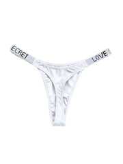 3 Pack Sexy Rhinestones Thong Bikini Underwear Stylish Shiny T-Back Panties for Women